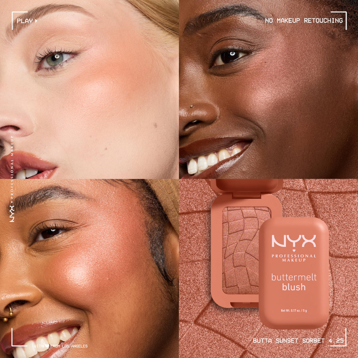 NYX Professional Makeup arm swatch showing pigmentation and buildable color