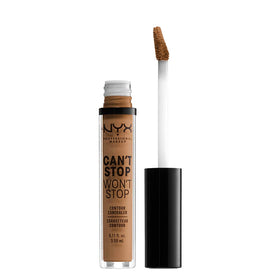 NYX PROFESSIONAL MAKEUP front packaging showing product and shade, clear branding benefit