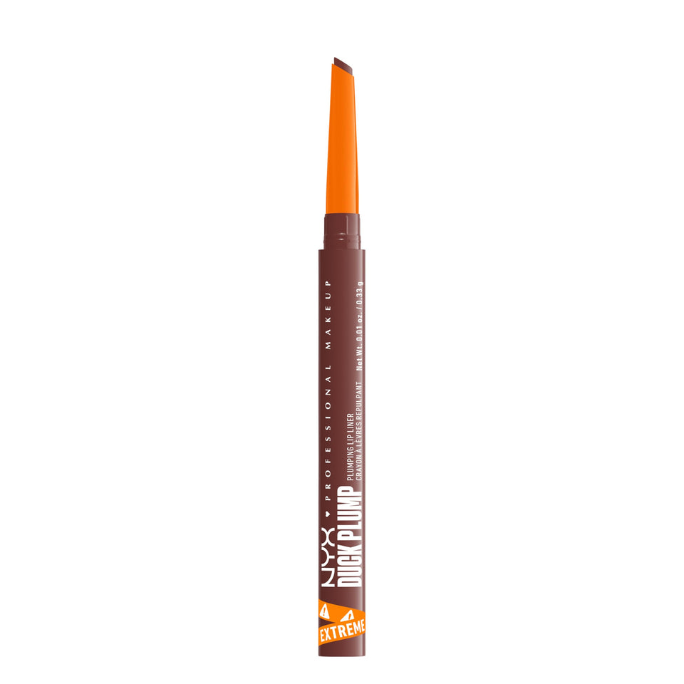 NYX PROFESSIONAL MAKEUP front packaging showing shade dash of cocoa and product benefit