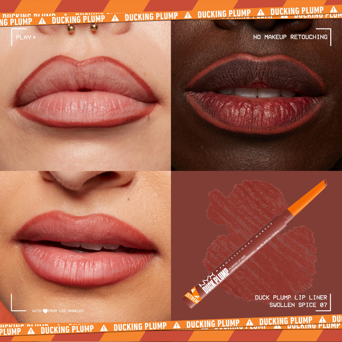NYX PROFESSIONAL MAKEUP close-up of dual-edged tip for precise application and shaping