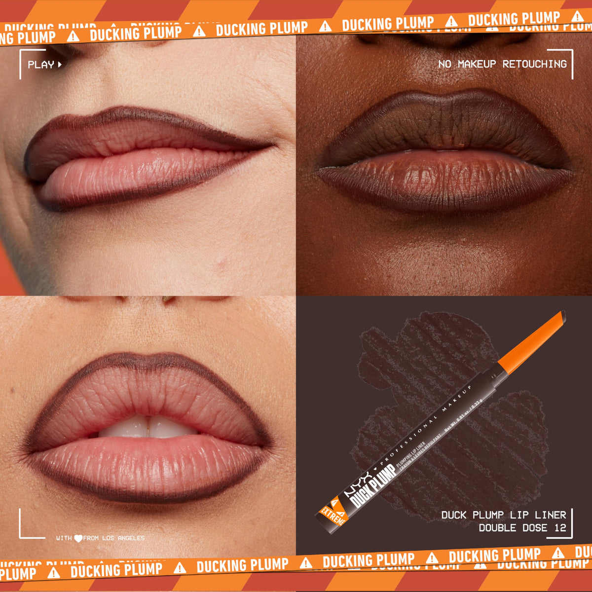 NYX PROFESSIONAL MAKEUP close-up of dual-edged tip demonstrating precision and shaping benefit