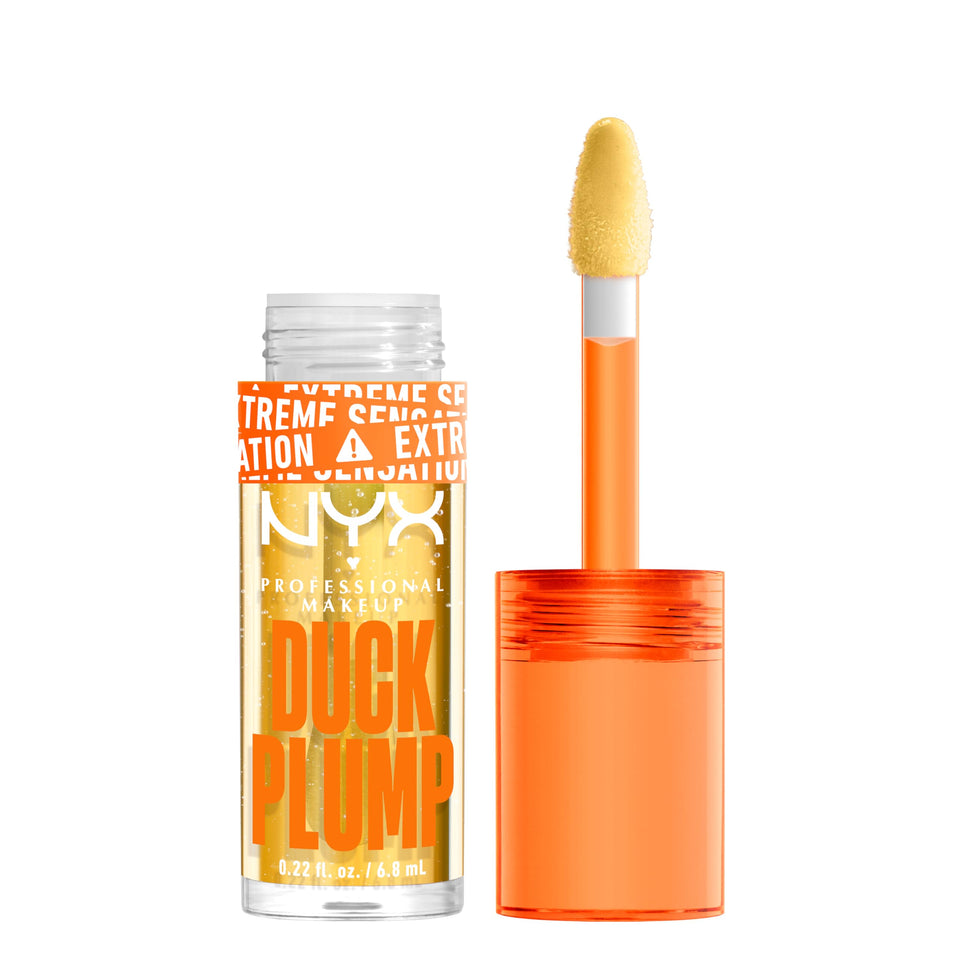 NYX duck plump front packaging showing clear glossy tube and brand