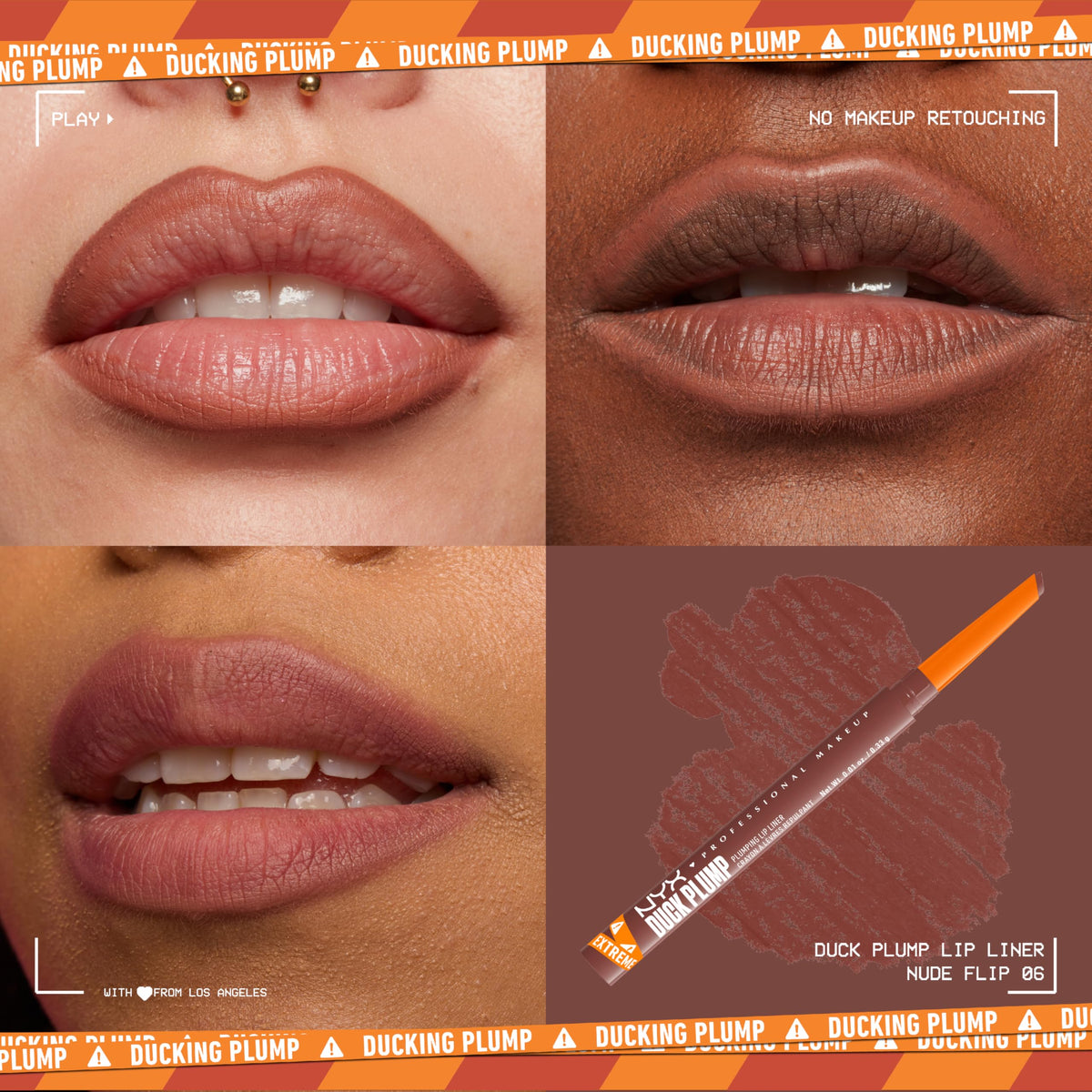 NYX PROFESSIONAL MAKEUP close-up of dual-edged precision tip demonstrating precise application benefit