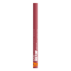 NYX PROFESSIONAL MAKEUP liner beside ruler showing slim pencil size and travel-friendly benefit