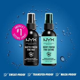 NYX bottles held in hand to show size and portability benefit for on-the-go touchups