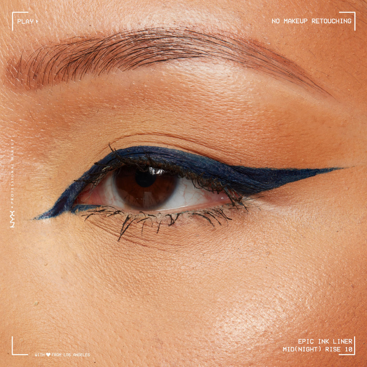NYX Epic Ink Liner applied on model eye showcasing defined liner benefit