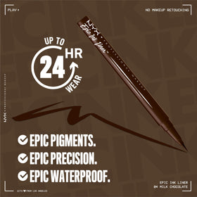 NYX PROFESSIONAL MAKEUP liner paired with eyeshadow for coordinated looks