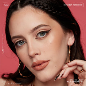 NYX PROFESSIONAL MAKEUP on model demonstrating natural brown definition