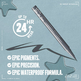 NYX PROFESSIONAL MAKEUP precise tip close-up showing flexible nib for controlled strokes