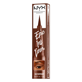 NYX PROFESSIONAL MAKEUP liner with eye makeup flatlay showing styling options