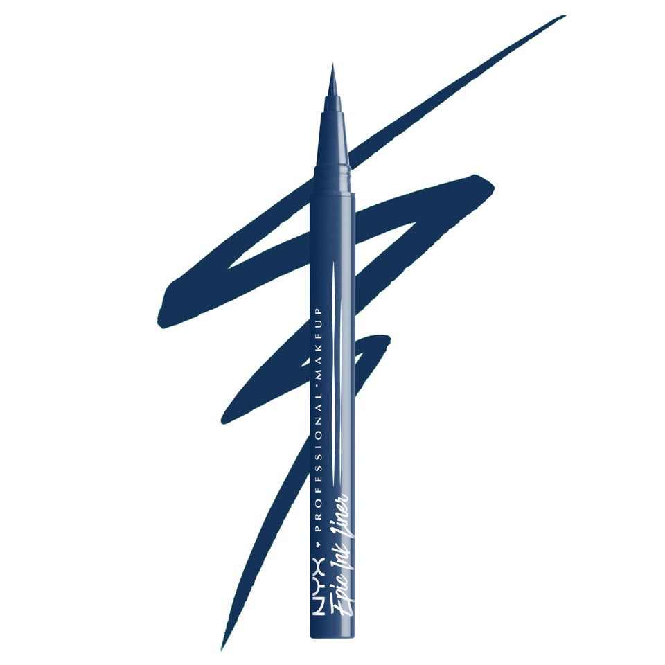 NYX Epic Ink Liner front packaging showing deep navy shade and matte benefit