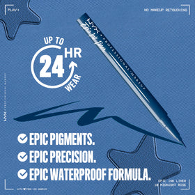 NYX Epic Ink Liner precise tip close-up for accurate application benefit