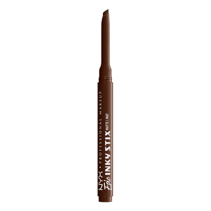 NYX PROFESSIONAL MAKEUP front packaging showing Ember Energy shade and benefit of bold color