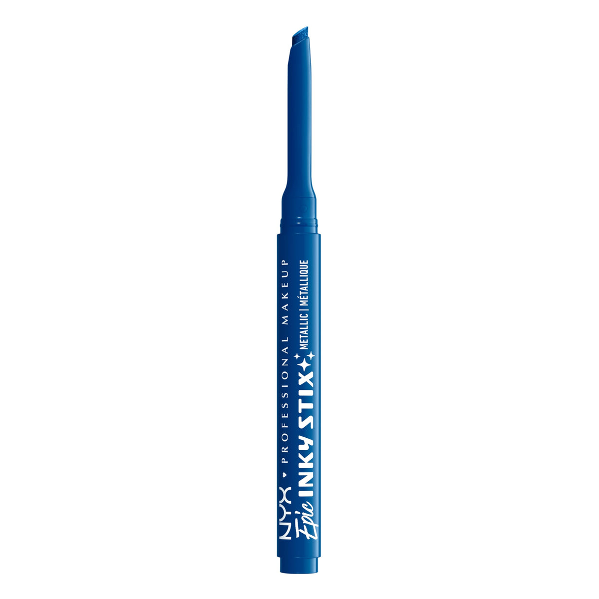 NYX PROFESSIONAL MAKEUP front packaging showing Turbo Teal shade and benefits