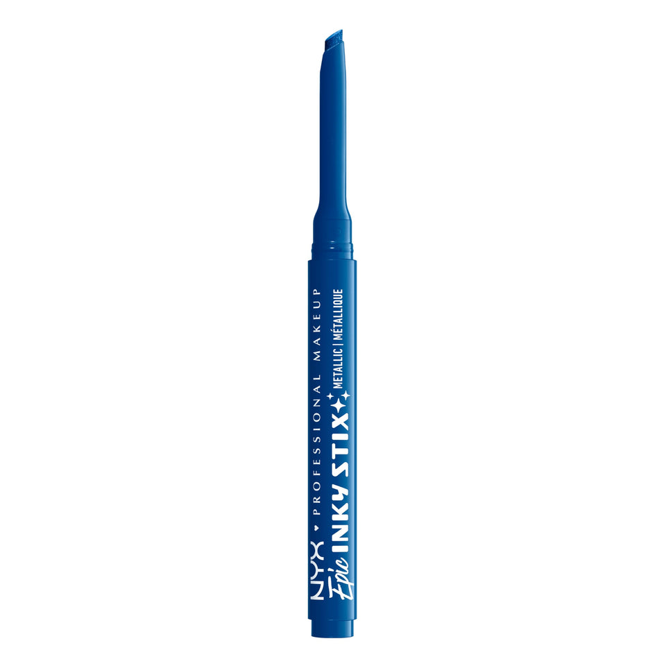 NYX PROFESSIONAL MAKEUP front packaging showing Turbo Teal shade and benefits