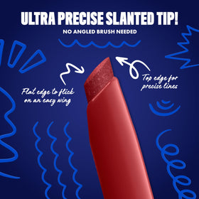 NYX PROFESSIONAL MAKEUP Robotic Red swatch illustrating intense matte pigment payoff
