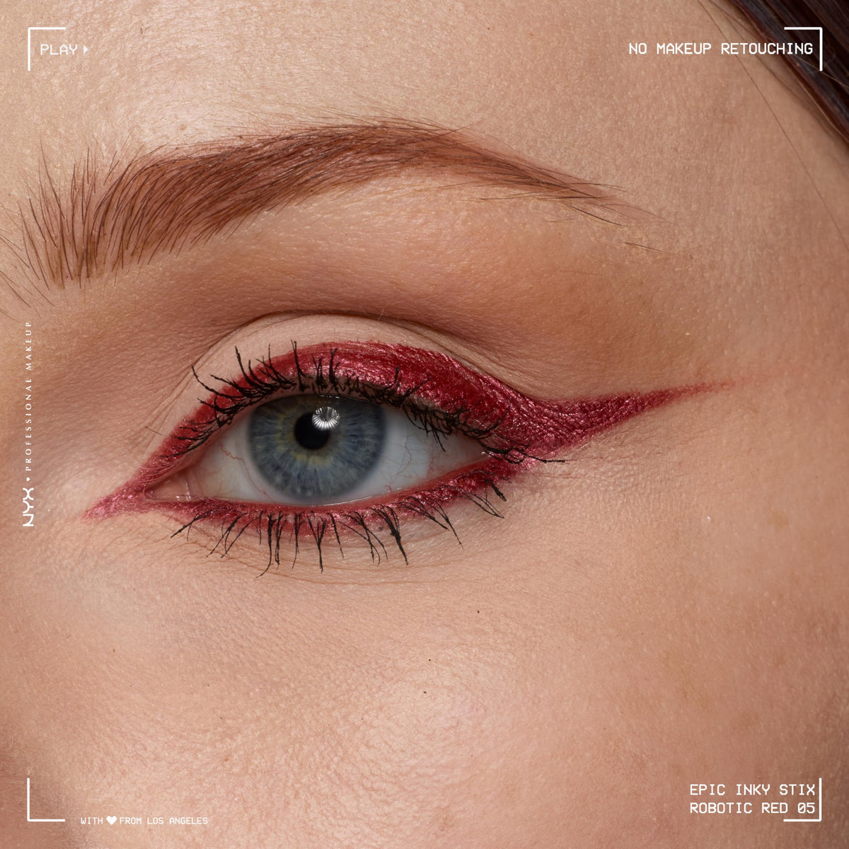 NYX PROFESSIONAL MAKEUP slanted tip close-up offering precise line control benefit