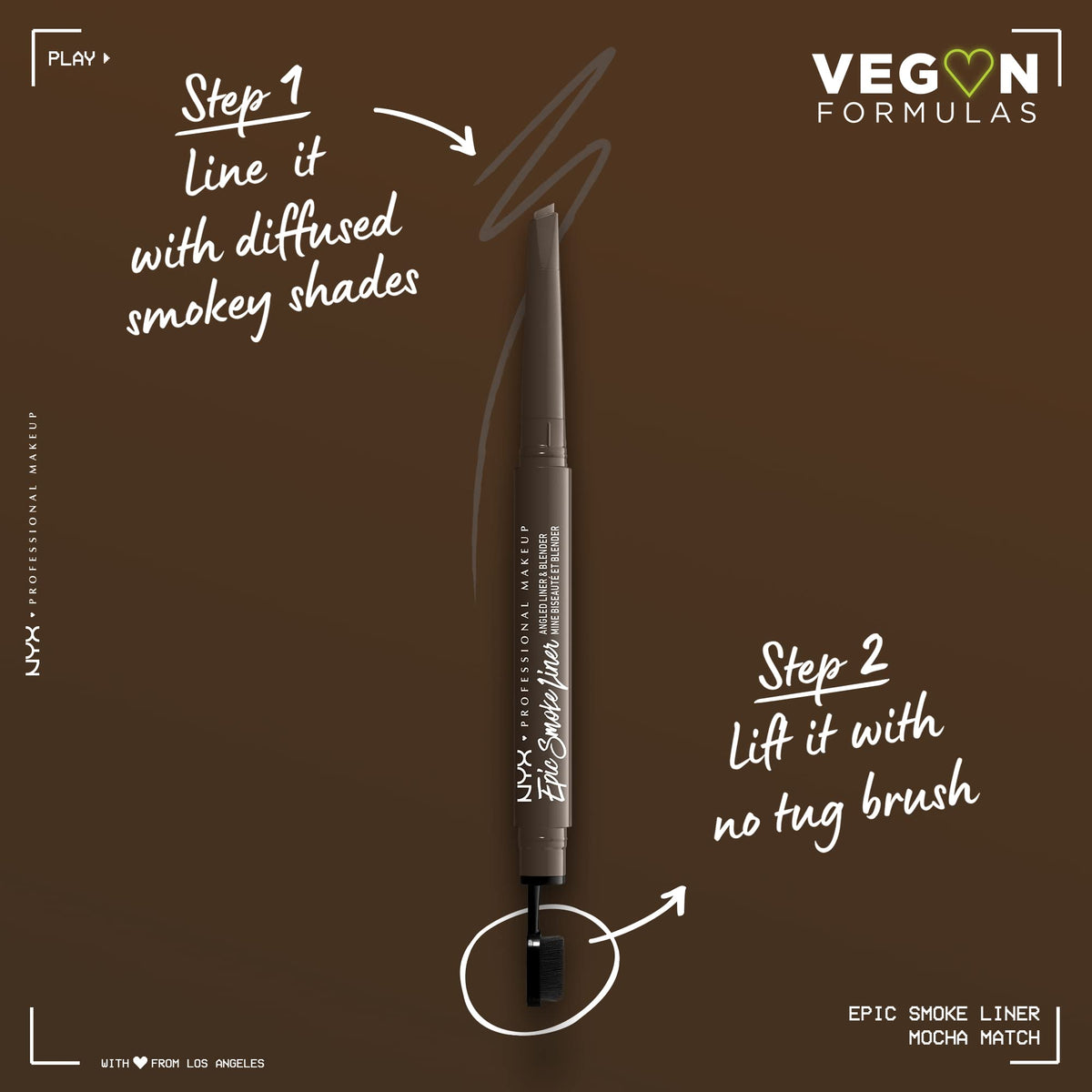 NYX PROFESSIONAL MAKEUP slanted tip close-up for precise lining