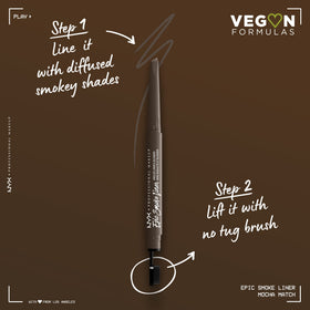 NYX PROFESSIONAL MAKEUP slanted tip close-up for precise lining