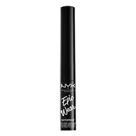 NYX PROFESSIONAL MAKEUP product label and ingredient panel showing cruelty-free certification benefit