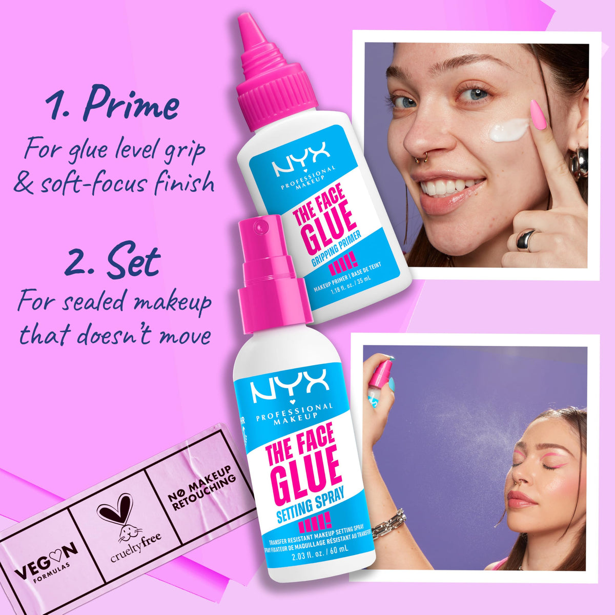 NYX PROFESSIONAL MAKEUP label detail with ingredient list visible, supports informed ingredient awareness
