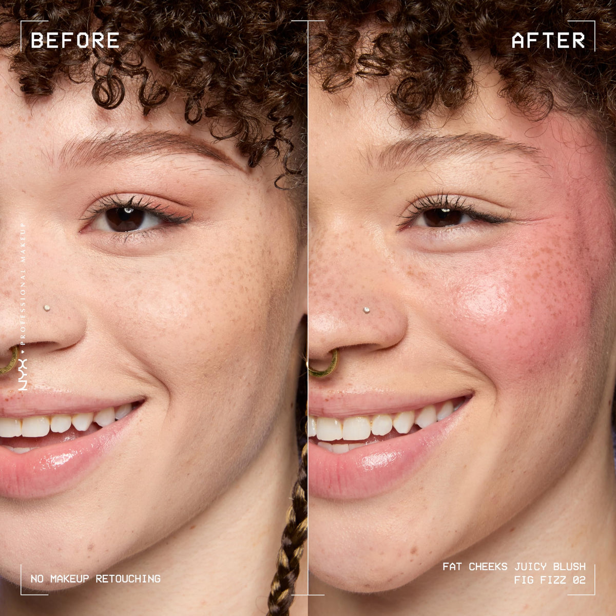 NYX Fat Cheeks dropper dispensing dewy liquid texture demonstrating blendable hydration