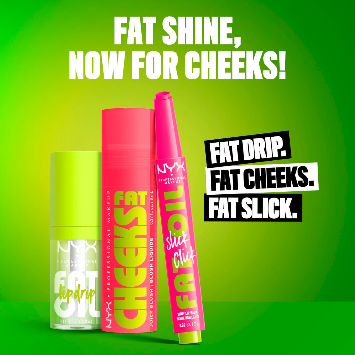 NYX Fat Cheeks on model cheeks in lifestyle shot showing fresh dewy peach glow