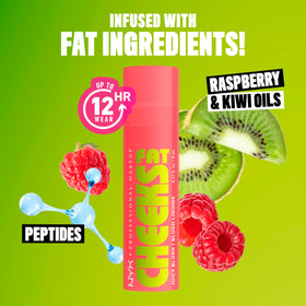 NYX Fat Cheeks beside Fat Oil Lip Drip showing complementary cheek and lip pairing
