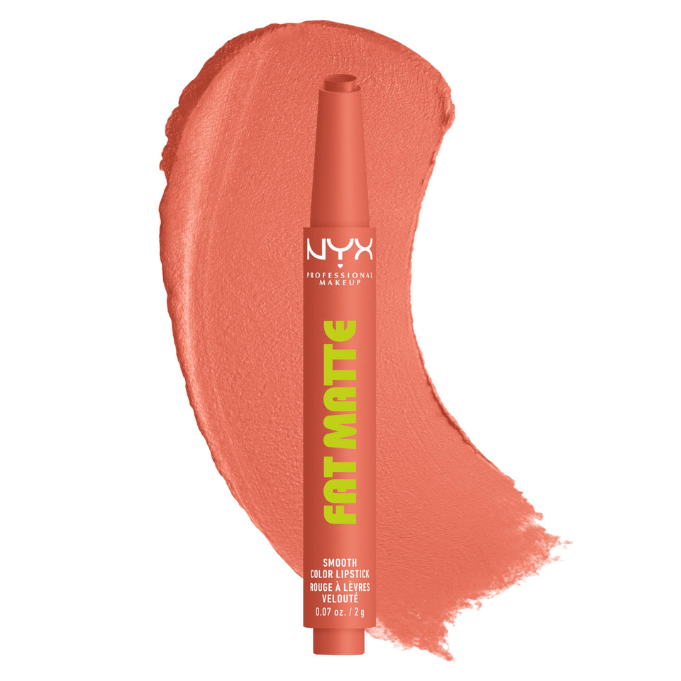 NYX PROFESSIONAL MAKEUP front packaging showing peachy-nude shade and benefit