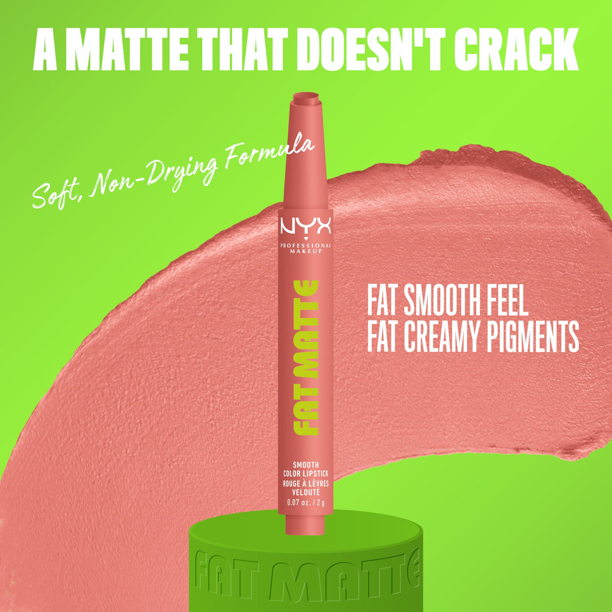 NYX PROFESSIONAL MAKEUP close-up of crayon tip showing smooth glide benefit