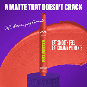 NYX PROFESSIONAL MAKEUP close-up of crayon tip showing creamy whipped texture and smooth application