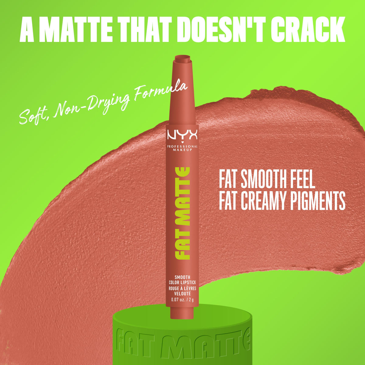 NYX PROFESSIONAL MAKEUP close-up texture showing creamy whipped formula for smooth glide