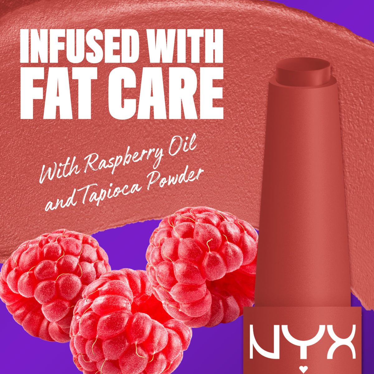 NYX PROFESSIONAL MAKEUP creamy whipped texture close-up for smooth, non-drying finish.