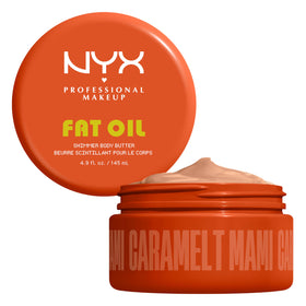 NYX PROFESSIONAL MAKEUP jar front showing Caramelt Mami label and glossy benefit