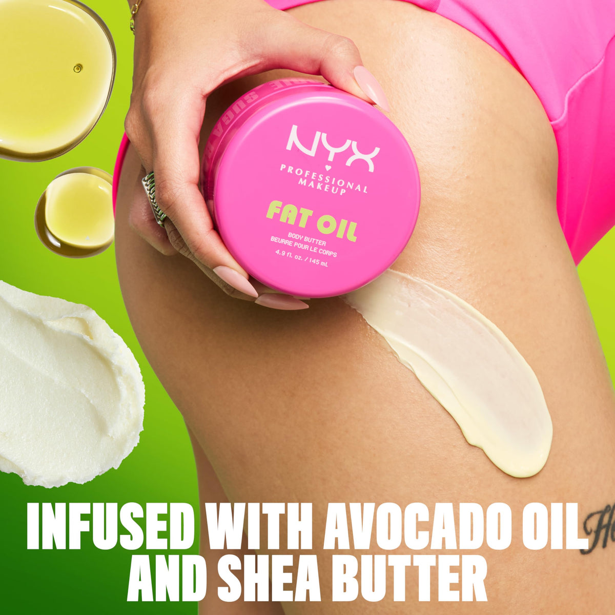 NYX being applied to elbow demonstrating targeted dry-skin relief