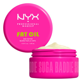 NYX jar front view showing Suga Baddie packaging and glossy benefit