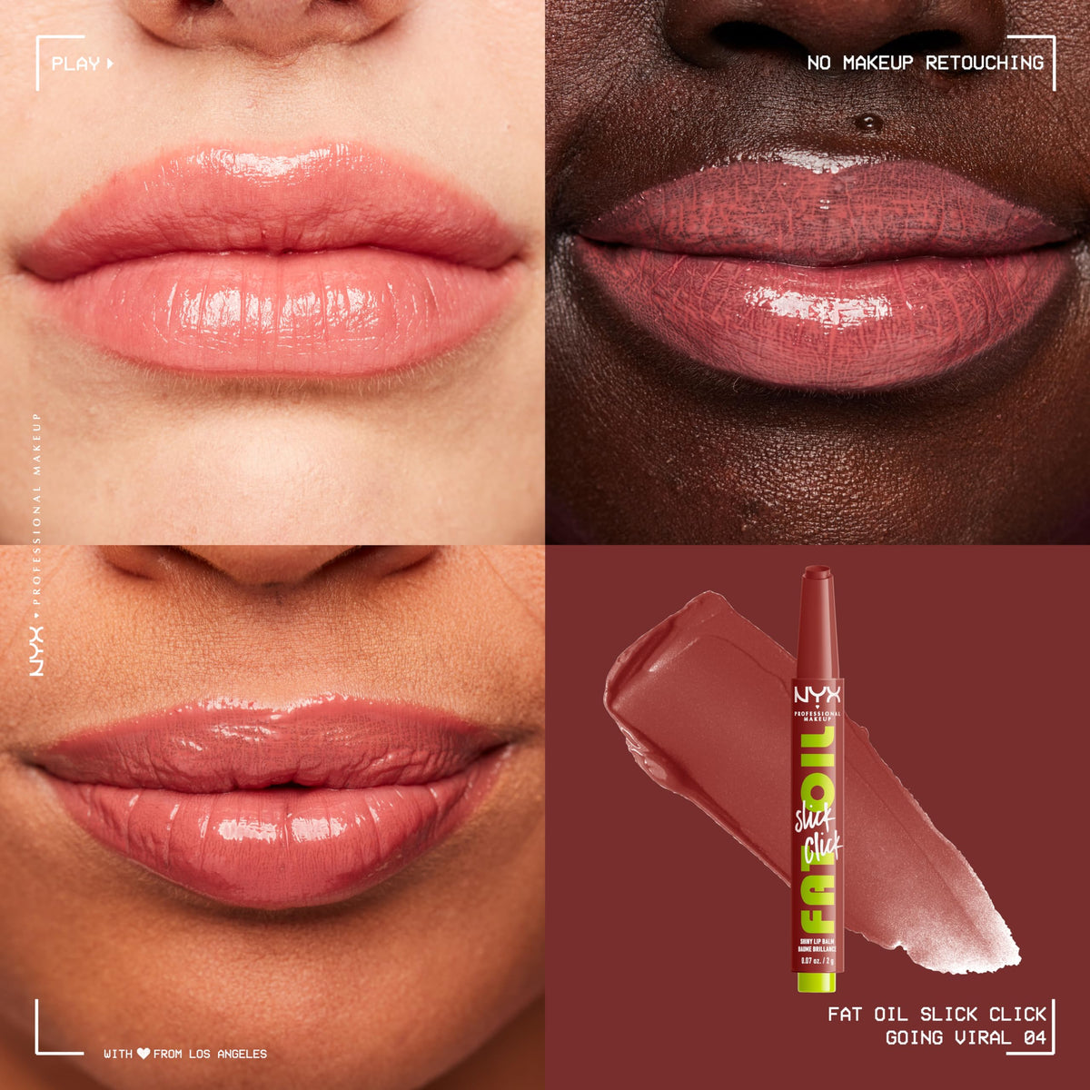 NYX Fat Oil Slick Click click mechanism detail for precise, mess-free use