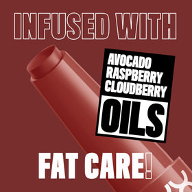 NYX Fat Oil Slick Click in hand to show size and travel-friendly scale