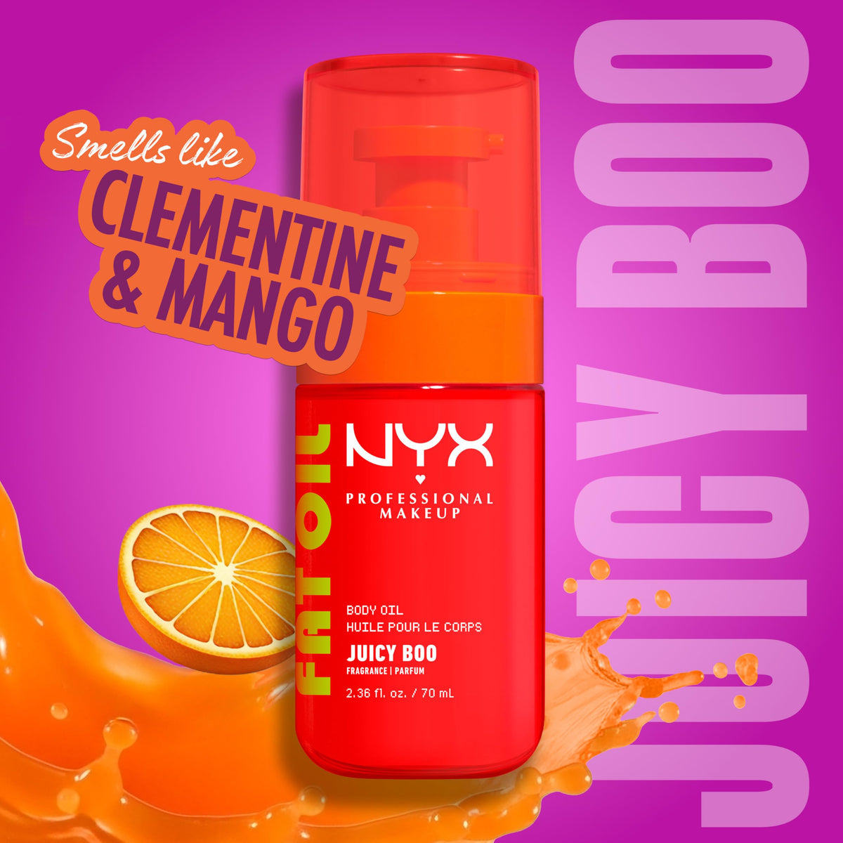 NYX Fat Oil palm swatch texture showing lightweight spreadable oil for instant glow benefit