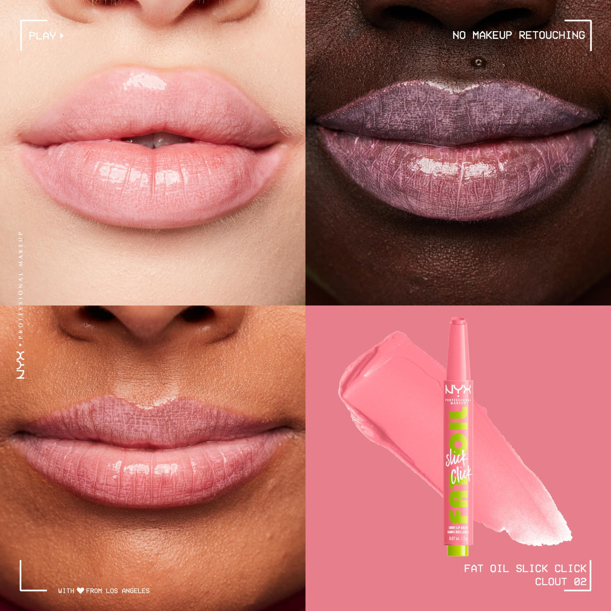 NYX PROFESSIONAL MAKEUP close-up of the click mechanism for mess-free, measured application