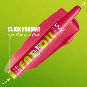 NYX PROFESSIONAL MAKEUP glossy texture close-up highlighting smooth, non-sticky shine
