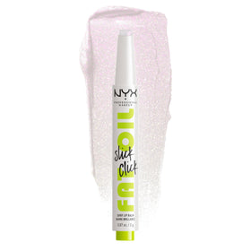 NYX PROFESSIONAL MAKEUP front packaging showing click-up balm and shade
