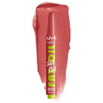 NYX PROFESSIONAL MAKEUP front packaging showing click-up tube and shade, easy precise application