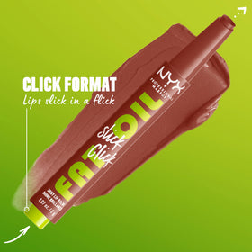 NYX PROFESSIONAL MAKEUP glossy balm texture close-up showing non-sticky shine