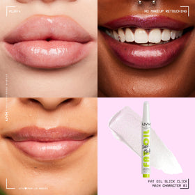 NYX PROFESSIONAL MAKEUP close-up of glossy balm texture for smooth application