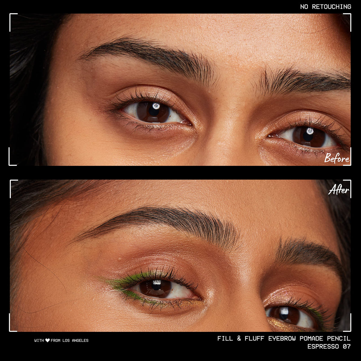 NYX PROFESSIONAL MAKEUP dual-ended pencil held in hand for travel-friendly convenience