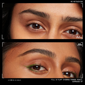 NYX PROFESSIONAL MAKEUP dual-ended pencil held in hand for travel-friendly convenience