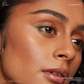 NYX PROFESSIONAL MAKEUP swatches on skin illustrating Espresso shade buildability
