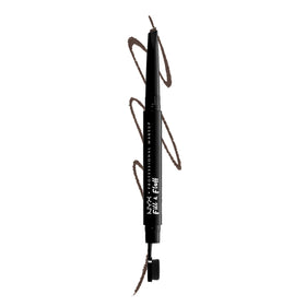 NYX PROFESSIONAL MAKEUP front view of dual-ended pencil showing both ends and shade
