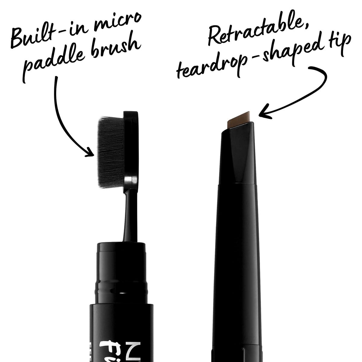 NYX PROFESSIONAL MAKEUP micro paddle brush detail for blending and taming